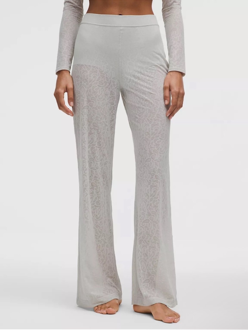 NWT Lululemon Paisley Lace Jacquard High-Rise Flared Pant | Size 4